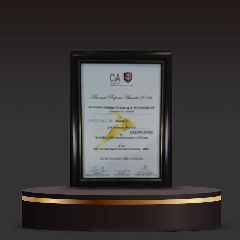 Annual Report Award 2016 (The Institute of Chartered Accountants of Sri Lanka)