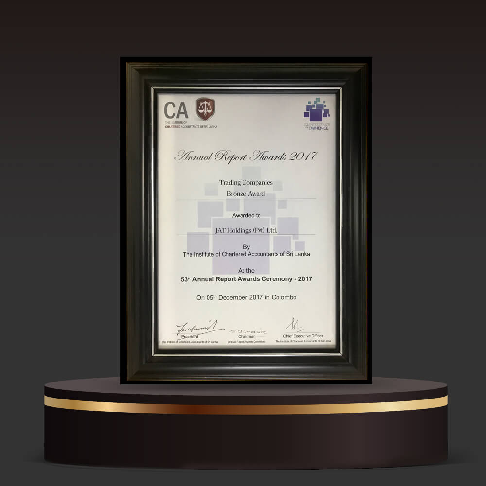 Annual Report Award 2017 (The Institute of Chartered Accountants of Sri Lanka)