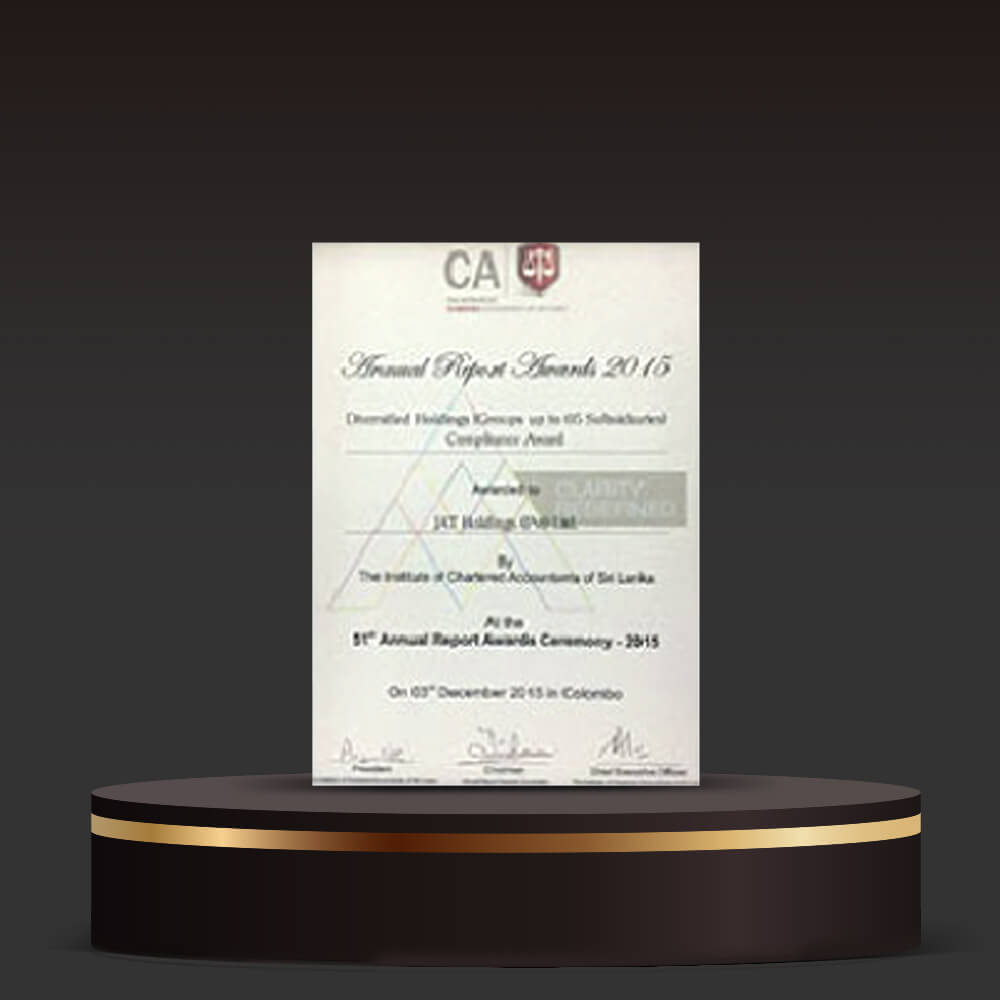 51st Annual Report Awards Ceremony - 2015 by The Institute of Chartered Accountants of Sri Lanka