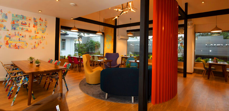 Houros wooden themed dining area interior