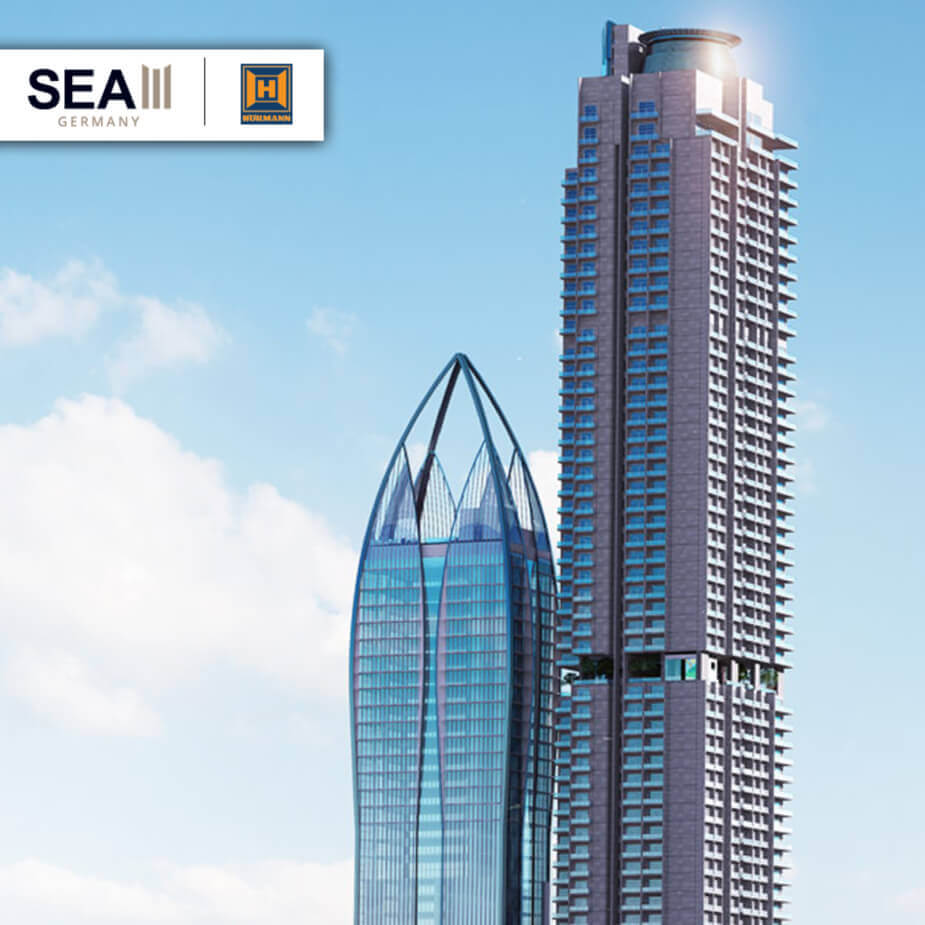 Exterior view of a modern apartment