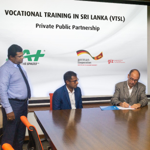 JAT Vocational Training in Sri Lanka (VTSL) signing papers