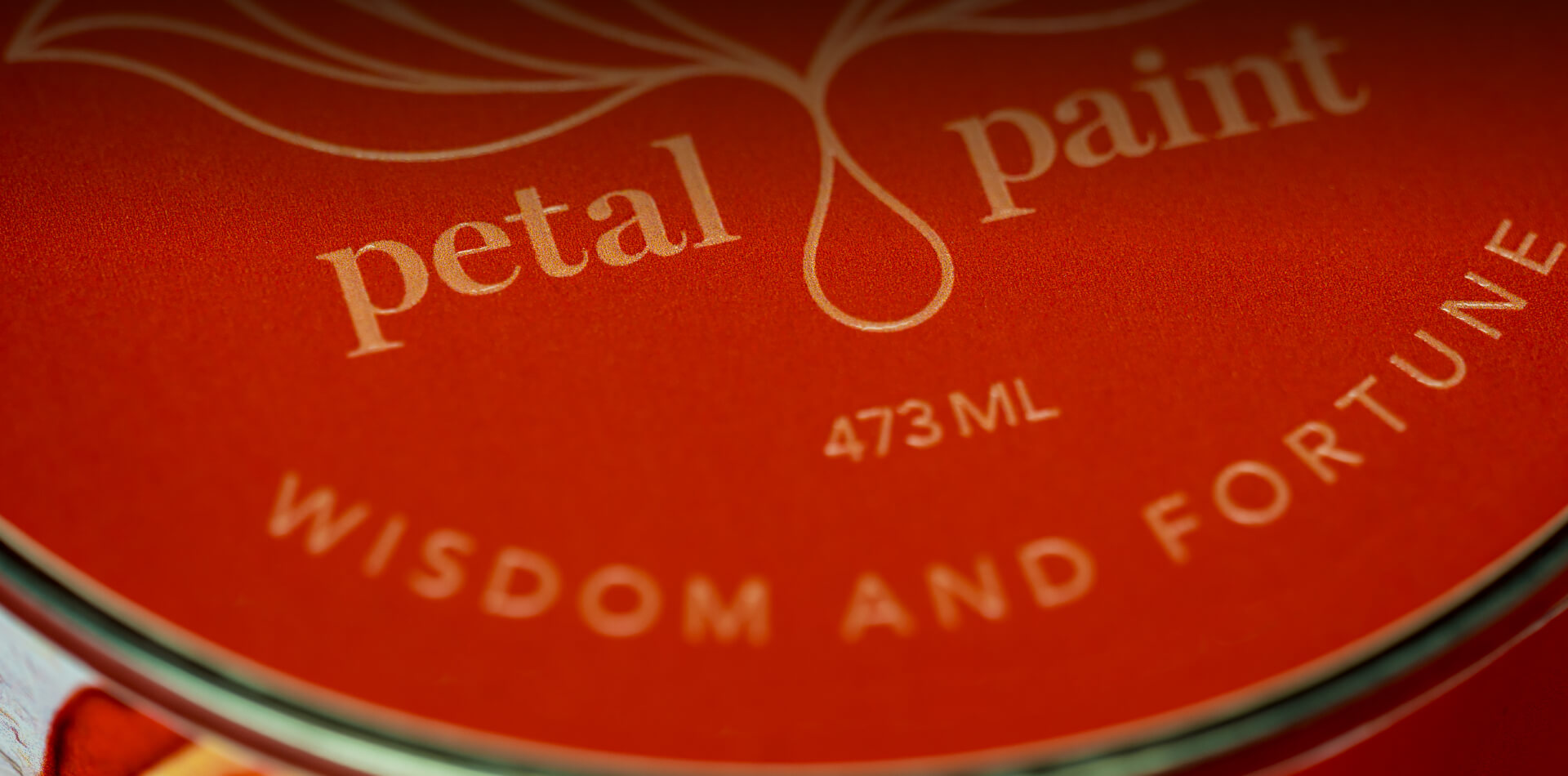 Petal Paint Wisdom and Fortune Label