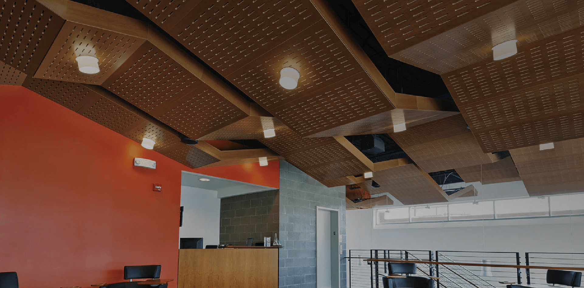 Uniquely designed top floor interior of a house