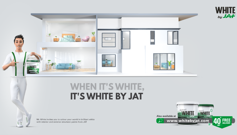 JAT Holdings launches “WHITE by JAT”, a superior emulsion paint
