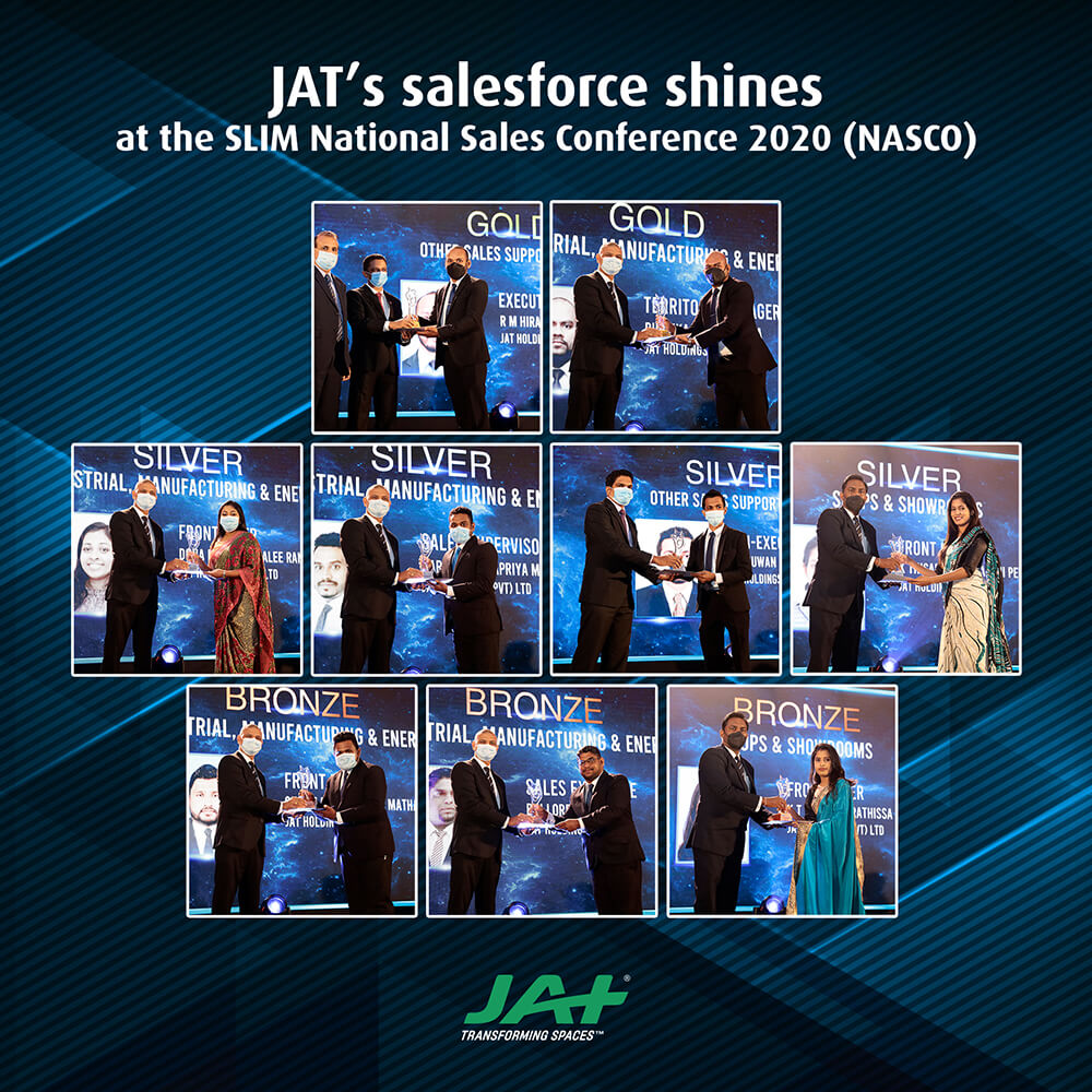 JAT makes waves at SLIM NASCO Awards 2020, bags 9 individual awards