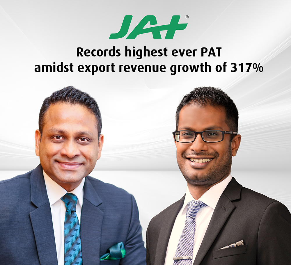 JAT records highest ever PAT amidst export revenue growth of 317%