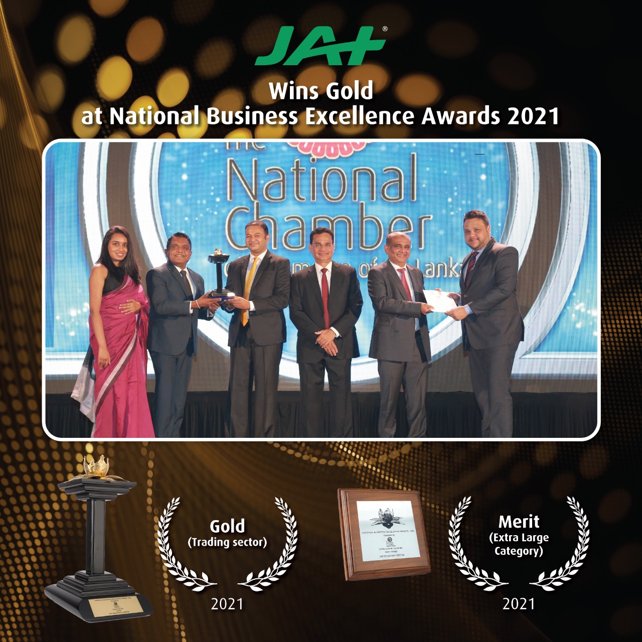 JAT Holdings wins Gold at National Business Excellence Awards 2021