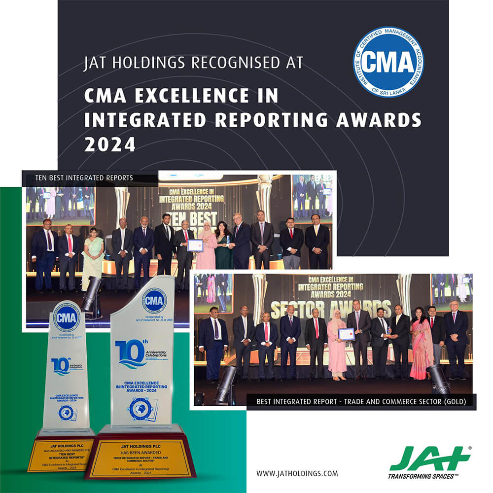 JAT Holdings PLC Wins Two Awards at CMA Excellence in Integrated Reporting Awards 2024