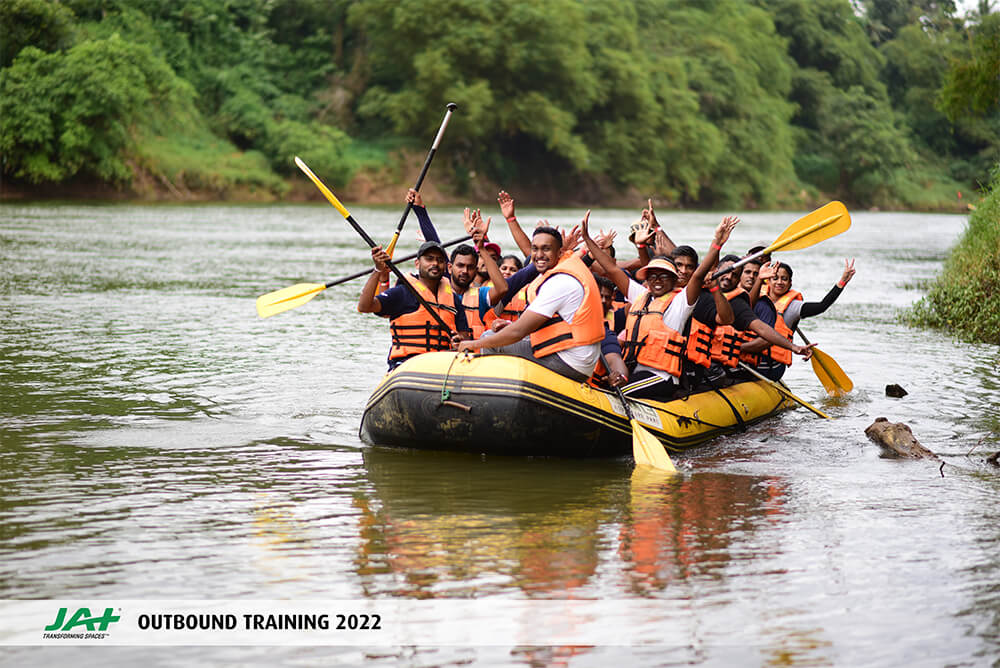 JAT employees conclude engaging Outbound Training Programme