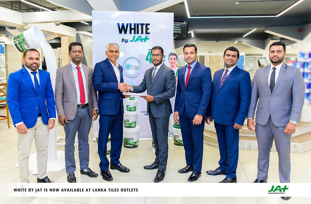 WHITE By JAT Is Now Available At LANKATILES Outlets