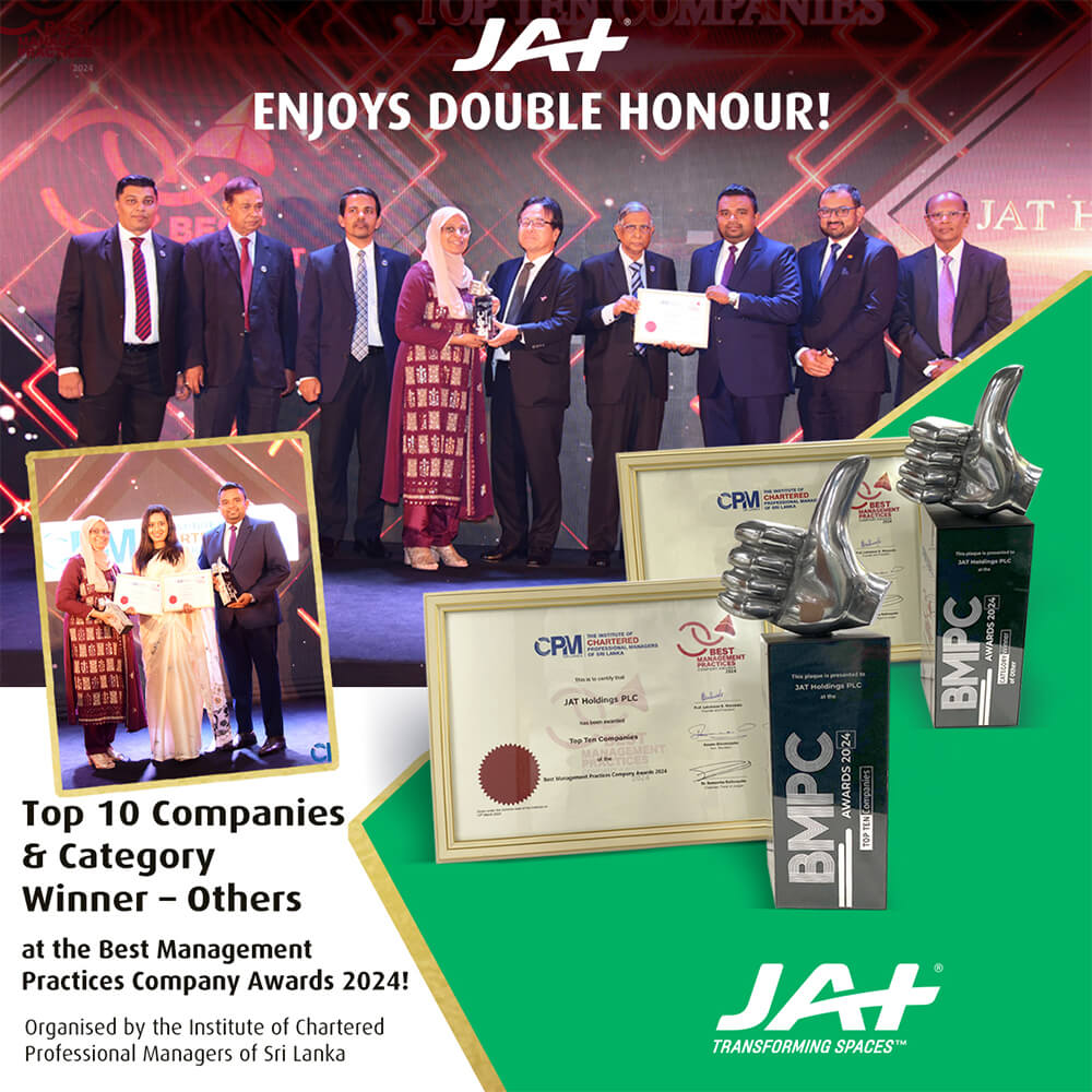 JAT Holdings Recognized with Two Prestigious Awards for Best Management Practices