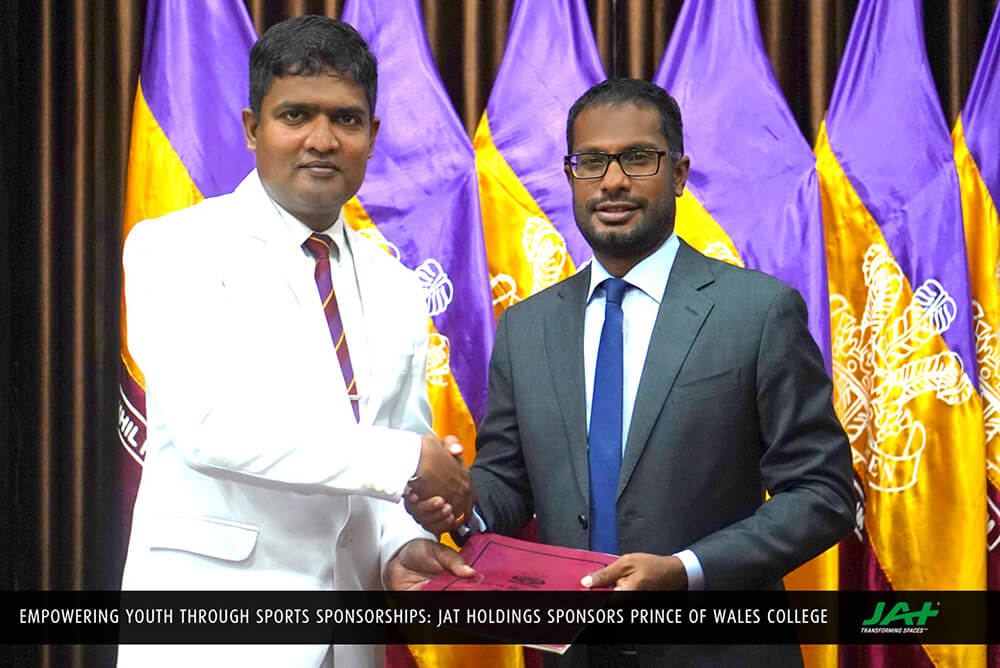 Empowering Moratuwa’s Youth: JAT Holdings PLC Sponsors Prince of Wales College Cricket, Rugby Teams