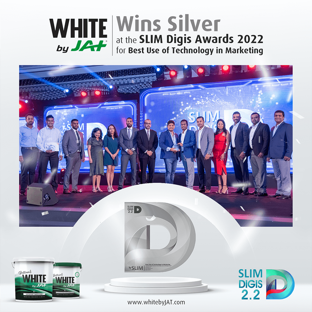 WHITE By JAT Wins Silver at SLIM DIGIS 2.2 For Best Use of Technology in Marketing