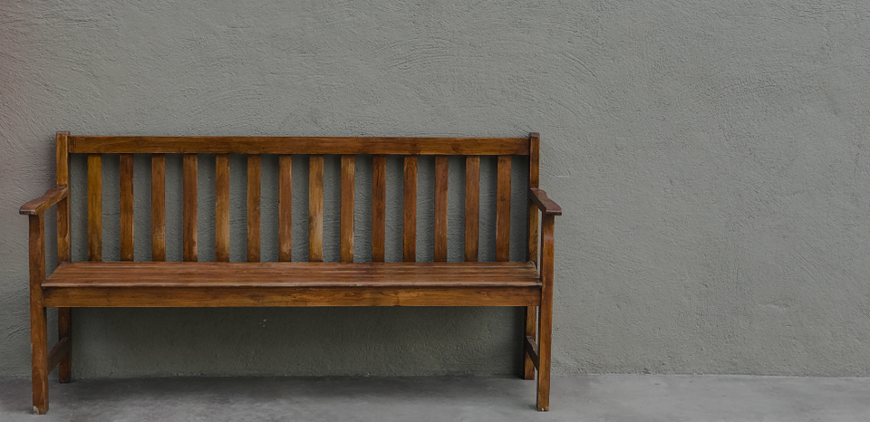 J CHEM solvent based wood coated wooden bench